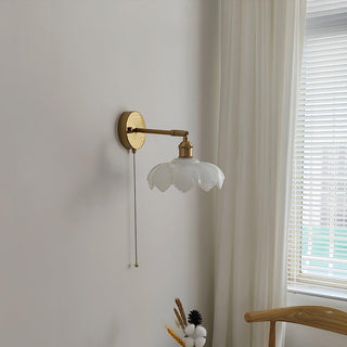 Lotus Applique Murale Verre Art Nordique Orientable