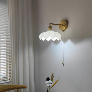 Lotus Applique Murale Verre Art Nordique Orientable