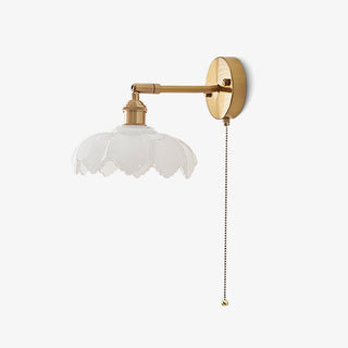Lotus Applique Murale Verre Art Nordique Orientable
