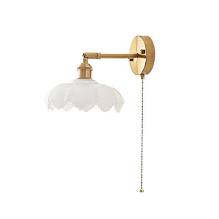 Lotus Applique Murale Verre Art Nordique Orientable