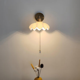 Lotus Applique Murale Verre Art Nordique Orientable