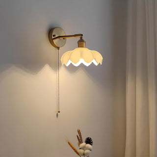 Lotus Applique Murale Verre Art Nordique Orientable