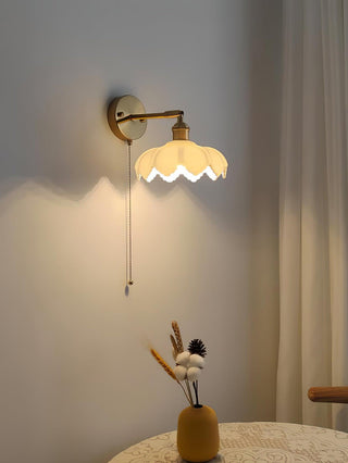 Lotus Applique Murale Verre Art Nordique Orientable