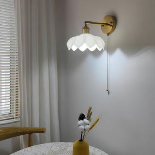 Lotus Applique Murale Verre Art Nordique Orientable
