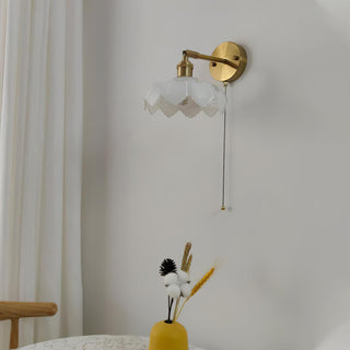 Lotus Applique Murale Verre Art Nordique Orientable