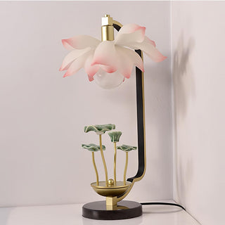 Olivia Lampe de Table en Céramique Naturelle