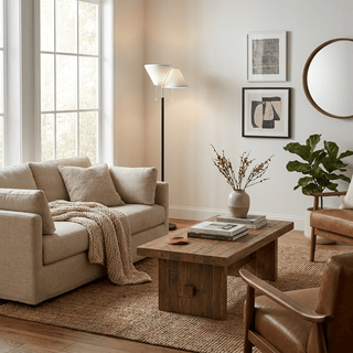 Louver Floor Lamp-Neutral Decor