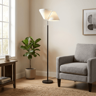 Louver Floor Lamp-Neutral Decor