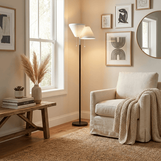 Louver Floor Lamp-Neutral Decor