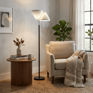 Louver Floor Lamp-Neutral Decor