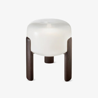 Elden Lampe de Table en Bois Et Verre