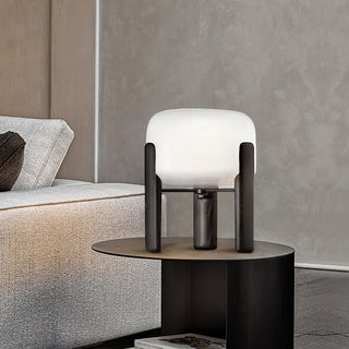 Elden Lampe de Table en Bois Et Verre