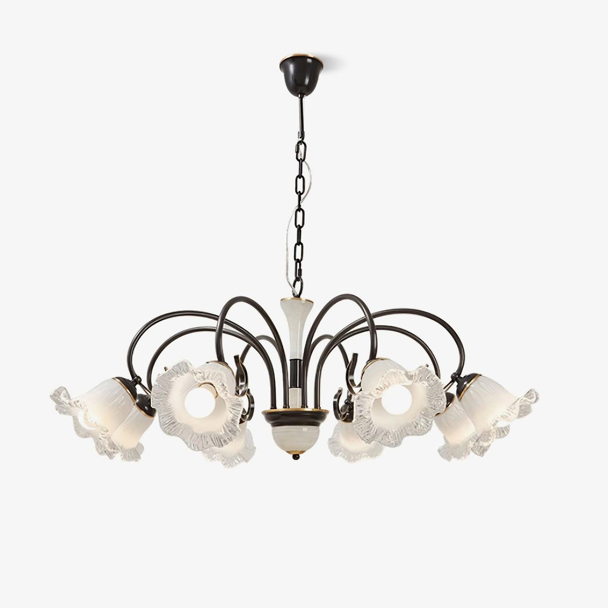 Umiron Lustre Fer Verre Gothique