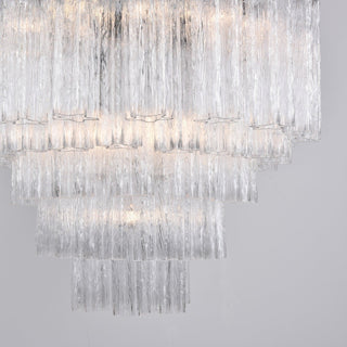 Aurora Lustre Transparent Verre Multi-Étage Cristal Lueur
