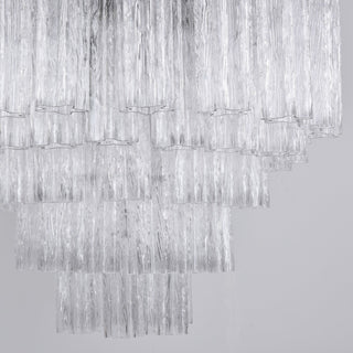 Aurora Lustre Transparent Verre Multi-Étage Cristal Lueur