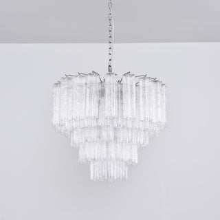 Aurora Lustre Transparent Verre Multi-Étage Cristal Lueur