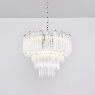 Aurora Lustre Transparent Verre Multi-Étage Cristal Lueur