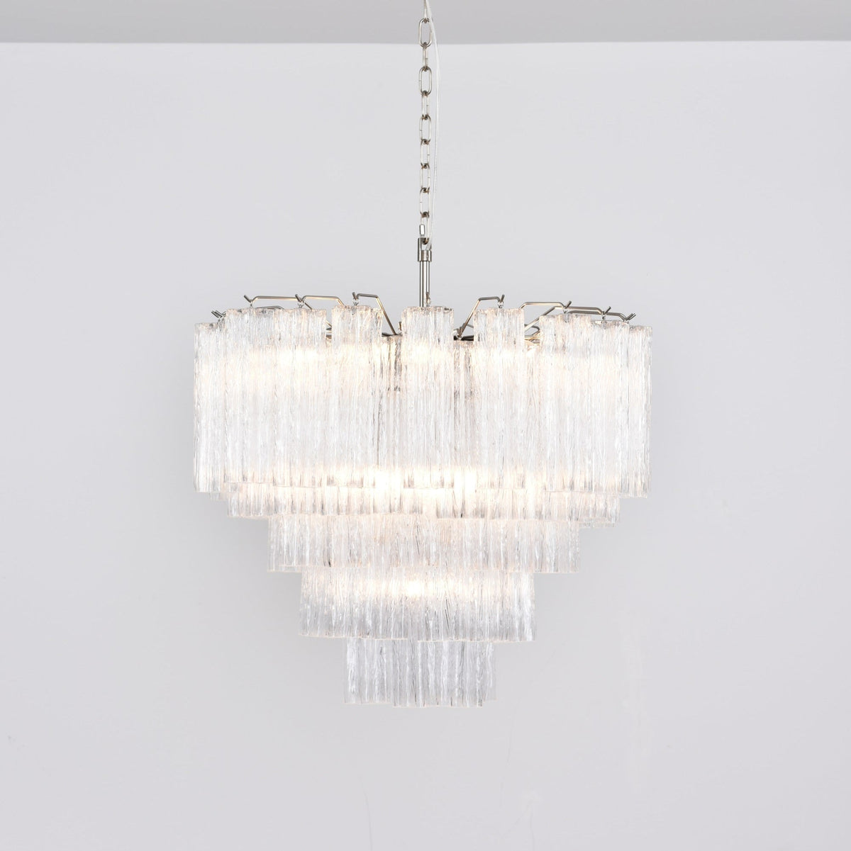 Elvira Lustre Transparent Verre Multi-Étage Cristal Lueur