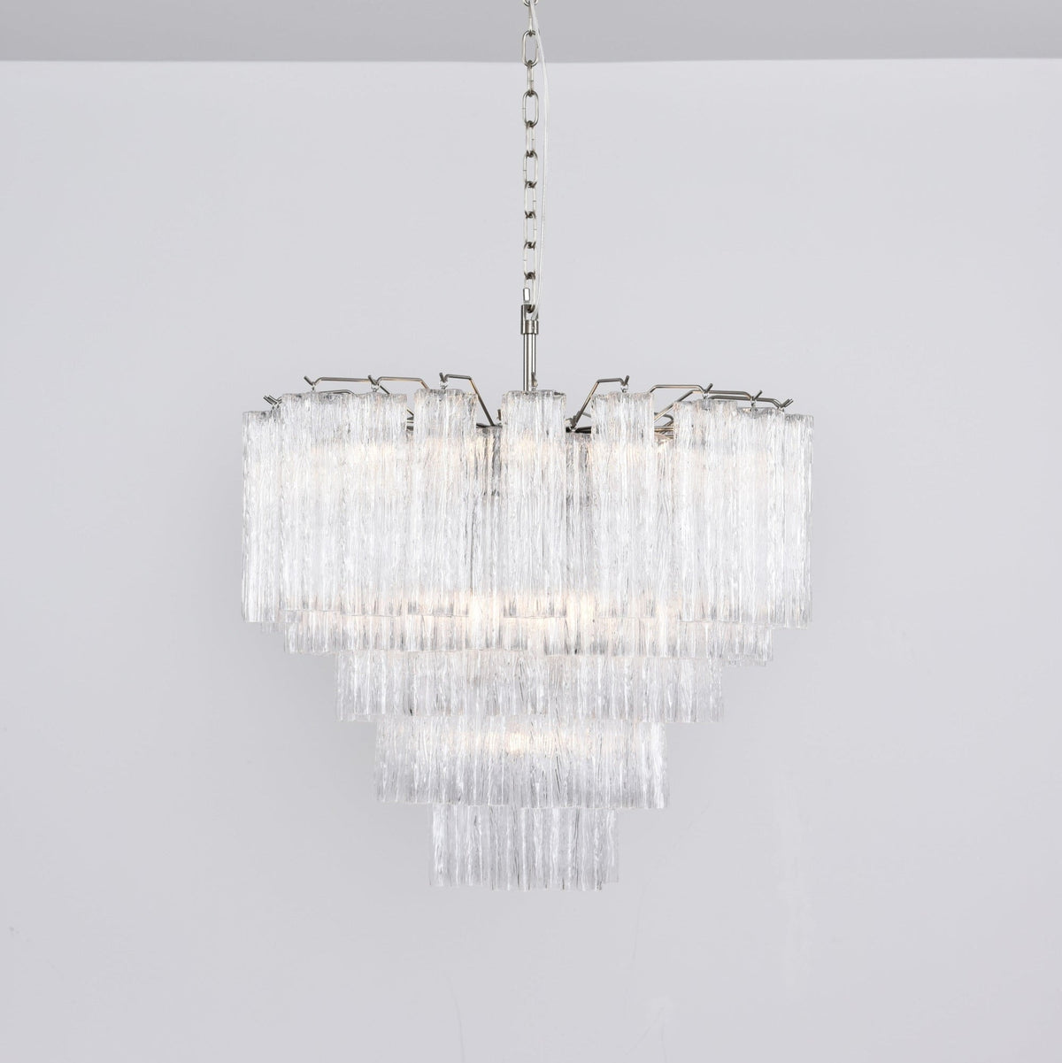 Elvira Lustre Transparent Verre Multi-Étage Cristal Lueur