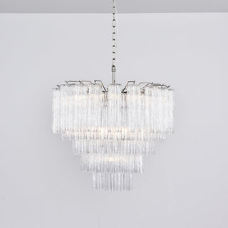 Aurora Lustre Transparent Verre Multi-Étage Cristal Lueur
