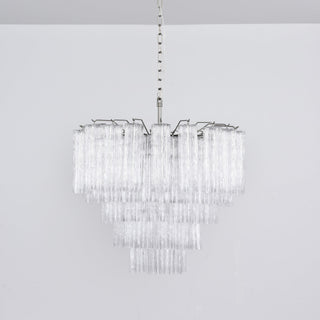 Aurora Lustre Transparent Verre Multi-Étage Cristal Lueur
