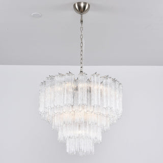Aurora Lustre Transparent Verre Multi-Étage Cristal Lueur