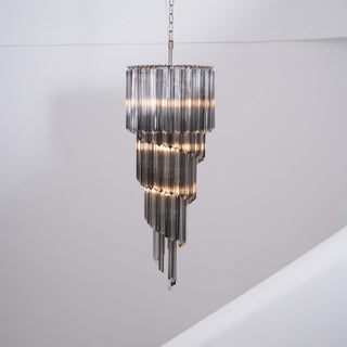 Aurora Lustre Fumé Verre Spirale