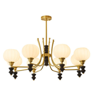 Zavenen Lustre Vintage Élégant en Laiton et Bois