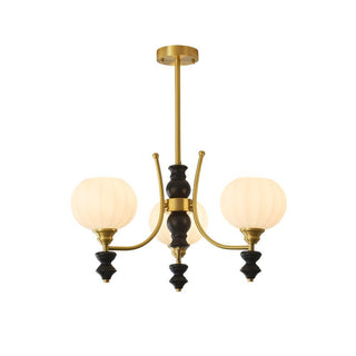 Zavenen Lustre Vintage Élégant en Laiton et Bois