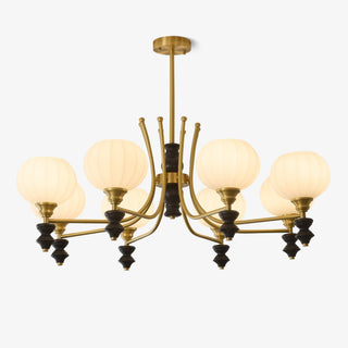 Zavenen Lustre Vintage Élégant en Laiton et Bois