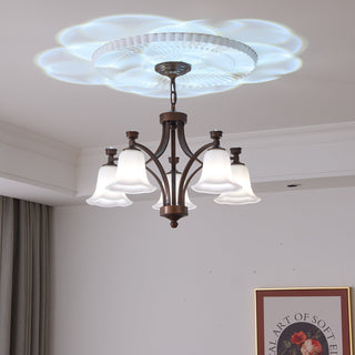 Viloros Lustre Verre Cloche Premium Traditionnel