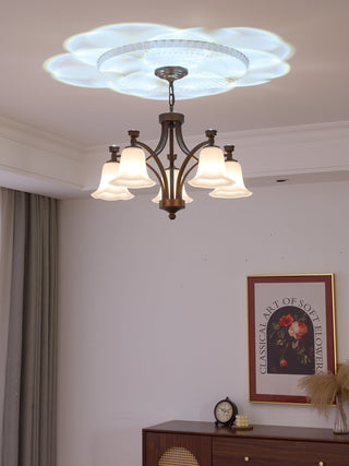 Viloros Lustre Verre Cloche Premium Traditionnel