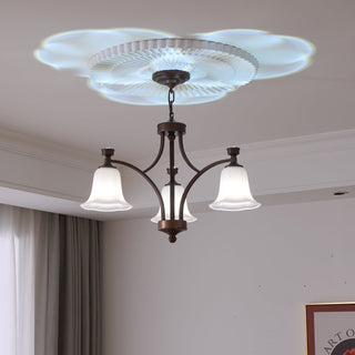 Viloros Lustre Verre Cloche Premium Traditionnel