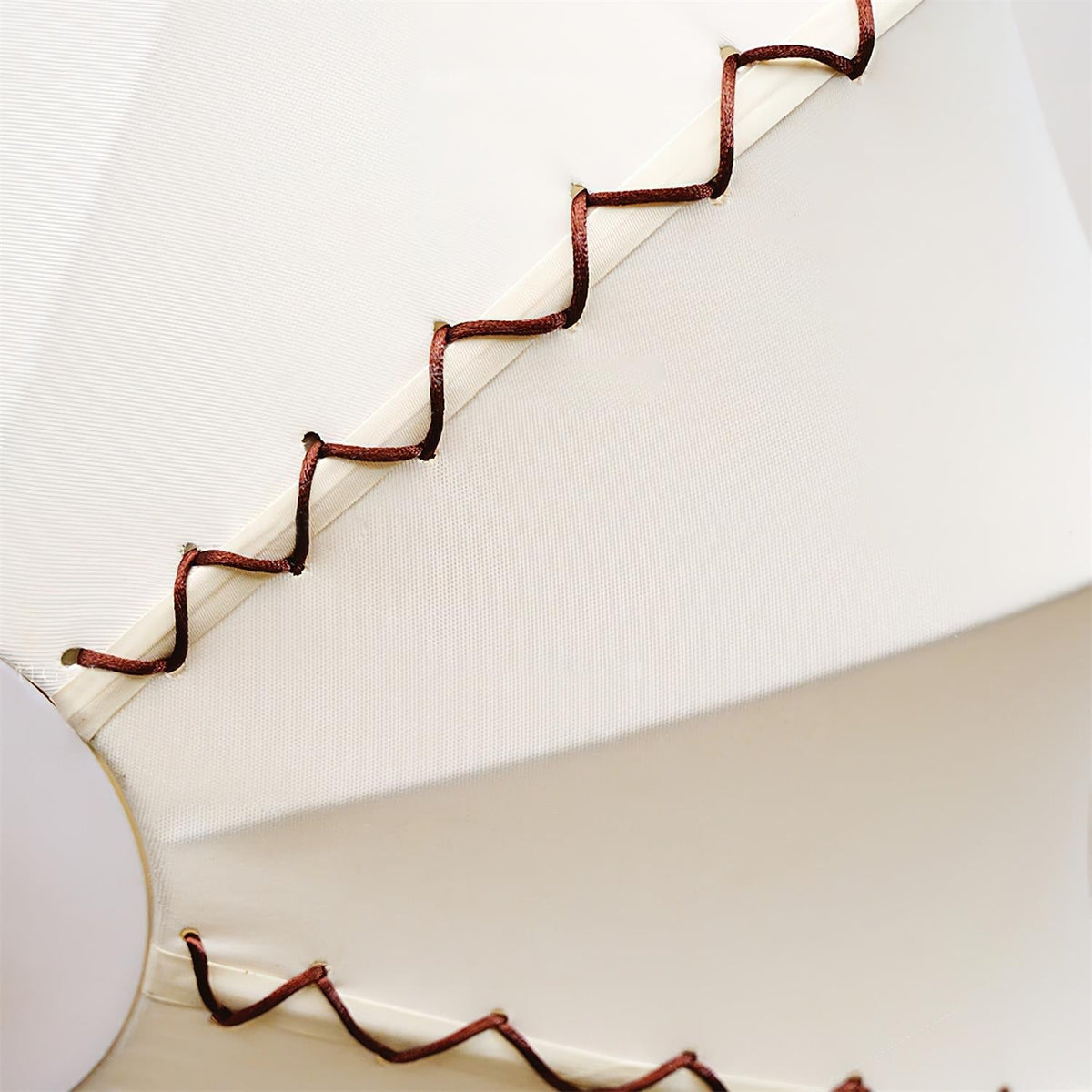 Colette Beige Fabric Wood Ceiling Light-Neutral Decor