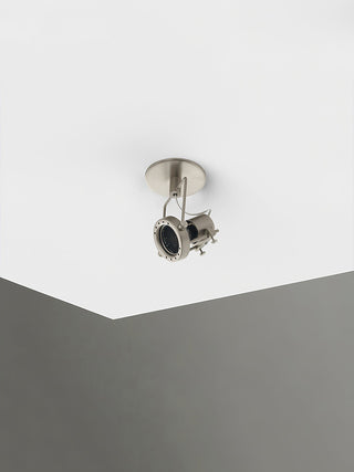 Keron Plafonnier en Métal Nickel Industriel