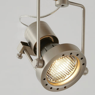 Keron Plafonnier en Métal Nickel Industriel