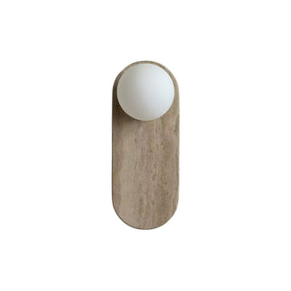 Viphaor Applique Murale Travertin Beige Verre Minimaliste Moderne
