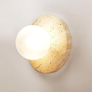 Arthaen Applique Murale Travertin Marbre Flushmount Minimaliste Moderne