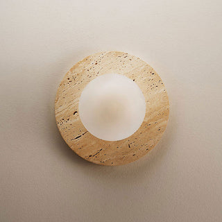 Arthaen Applique Murale Travertin Marbre Flushmount Minimaliste Moderne