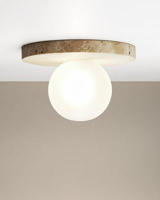 Arthaen Applique Murale Travertin Marbre Flushmount Minimaliste Moderne