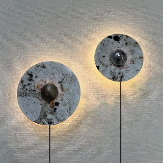 Mydorila Applique Murale Marbre Métal Art Nordic Plug-In