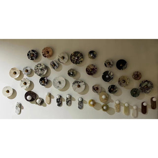 Sylv Applique Murale Ovale en Marbre