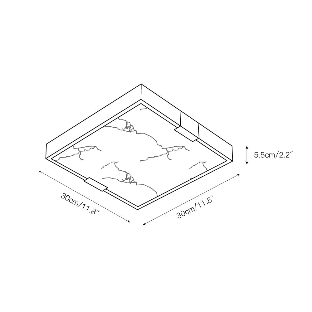 Uphaara Lampe de Plafond Albâtre Minimaliste Moderne