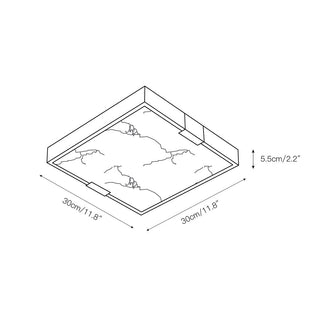 Uphaara Lampe de Plafond Albâtre Minimaliste Moderne