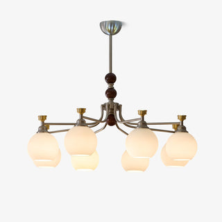 Eursoria Lustre Bois Verre Art Orb Traditionnel