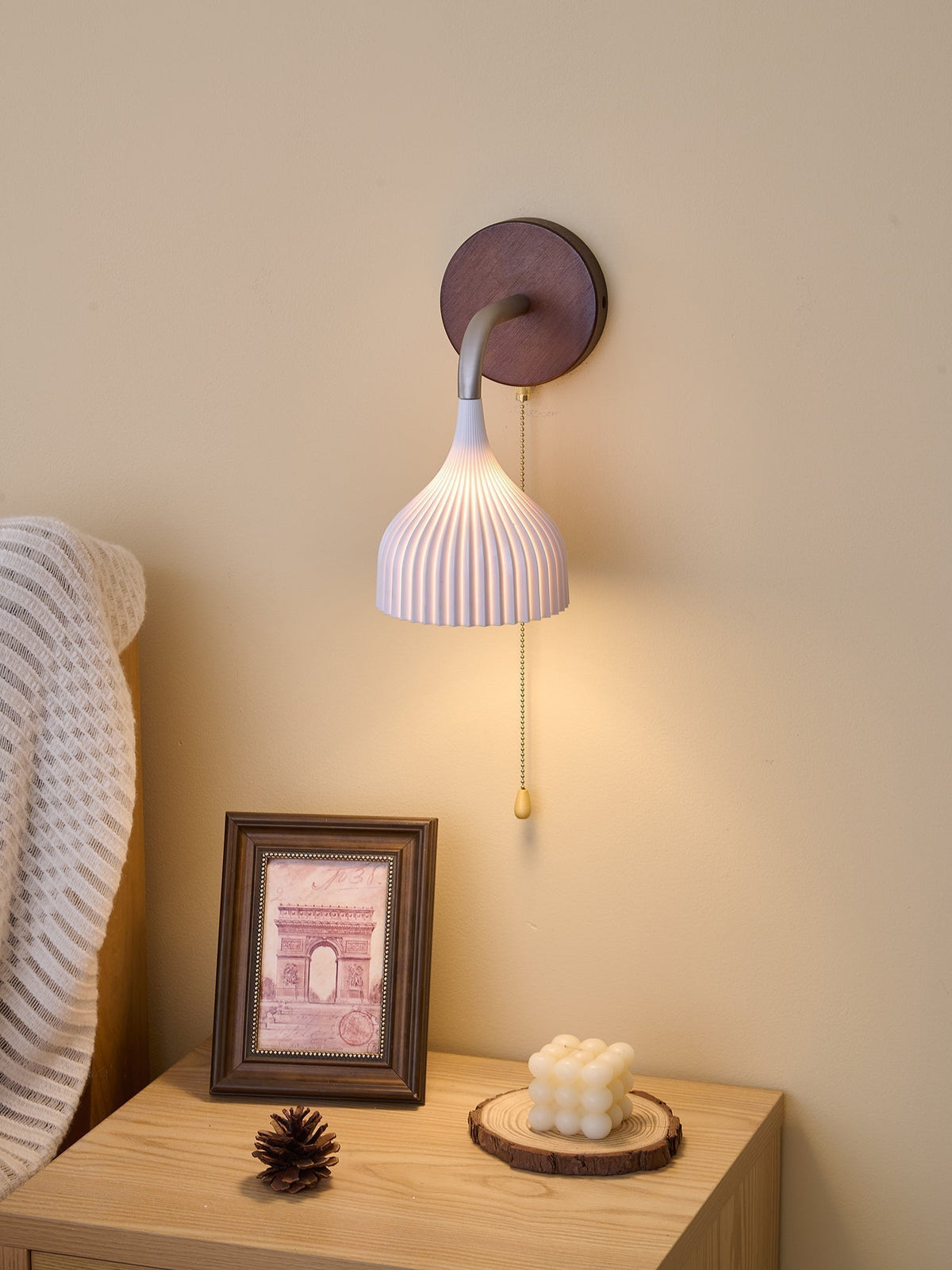 Rosisse Applique Murale en Bois Élégance Classique
