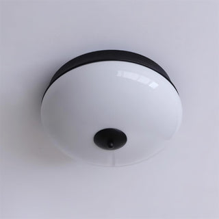 Vatalisra Lampe de Plafond Ronde Métal Verre Minimaliste Moderne
