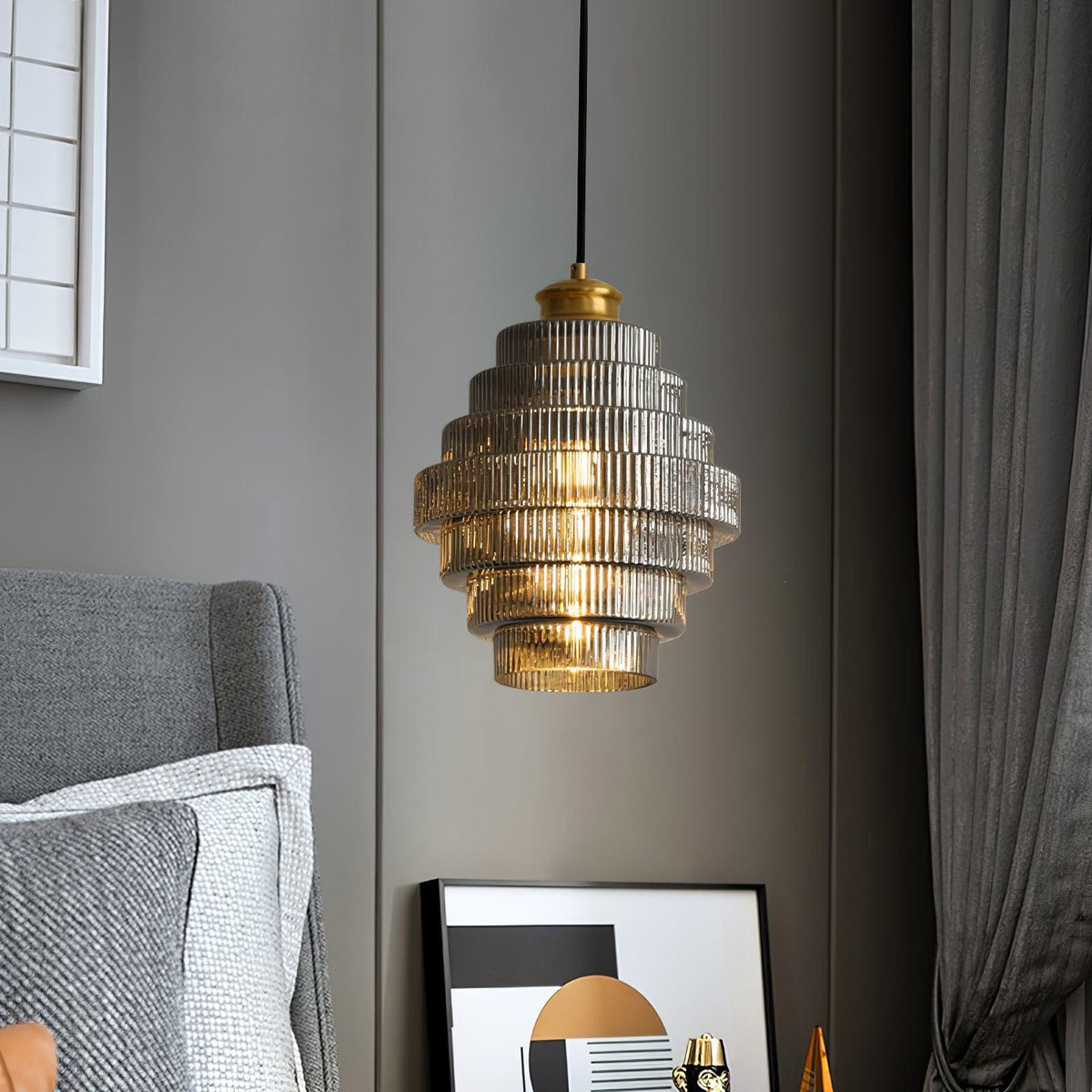 Svena Glass Pendant Lamp-Neutral Decor
