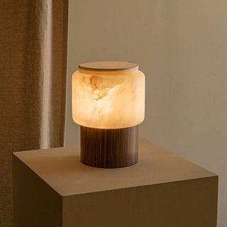 Luma Core Alabaster Table Lamp-Neutral Decor