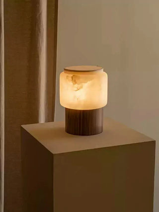 Luma Core Alabaster Table Lamp-Neutral Decor